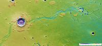 Color-coded elevation model [3]