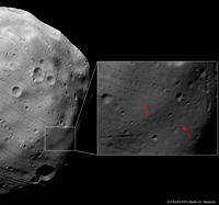 HRSC nadir-channel image<br>of Phobos
