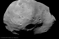 Stereo-1 channel image of Phobos