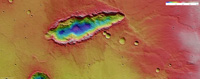 Color-coded elevation model [3]