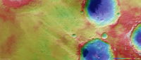 Color-coded elevation model [3]