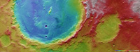 Color-coded elevation model [3]