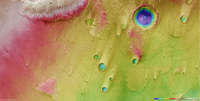 Color-coded elevation model [3]