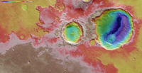 Color-coded elevation model [3]