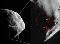 HRSC Stereo Kanal 1 (S1)<br>Aufnahme von Phobos