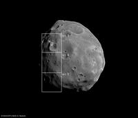 HRSC Orbit 5889 Nadir mit SRC<br>Footprint. Auflösung: 26 m/Pixel